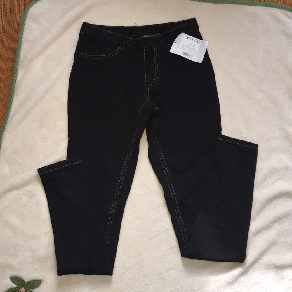 HUE Black Jean Leggings